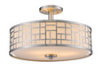 Z-Lite Elea 3 Light Semi Flush Mount