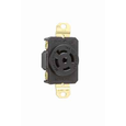 Pass & Seymour L2130R 30A L2130 Single Receptacle, Black