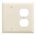 Pass & Seymour TP138 TradeMaster 2-Gang Nylon Wall Plate, Duplex Receptacle