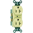 Pass & Seymour CR20 Commercial Spec-Grade Duplex Receptacle, 20A 125V