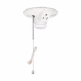 Eaton 667-SP Keyless Pull-Chain Porcelain Lampholder, Medium Base