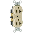 Pass & Seymour CRB5362 Commercial Spec-Grade Duplex Receptacle, 20A 125V, Back and Side Wire