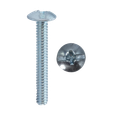 Minerallac 6-32 Truss Head Machine Screw, Combo Phillips/Slotted Drive, Zinc Plated