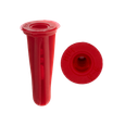 Minerallac Red Engineered Plastic Conical Anchors, Jar Pack, 100 Pack