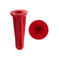 Minerallac Red Engineered Plastic Conical Anchors, Jar Pack, 100 Pack