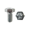 Minerallac Grade 2 Hex Head Bolt with Zinc Plated Finish, 100 Pack
