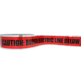 Ideal Industries Underground Warning Tape - Caution Buried Electric Line, Red, Detectable, 1,000'