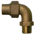 A.Y. McDonald Quarter Bend Fitting, Flare x MNPT, No-Lead Brass