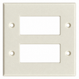 Mulberry Steel GFI Block Wallplate for Duplex/GFI Receptacle, Ivory