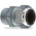 Thomas & Betts Straight Strain Relief Cord Connector, Zinc Die Cast