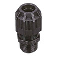 Thomas & Betts NPT Straight Cord Connector with Superior Strain Relief, Black Polyamide