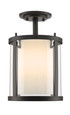 Z-Lite Willow 3 Light Semi Flush Mount