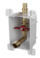 Sioux Chief 68712 ServiceBox Single-Valve Washing Machine Outlet Box, 3/4" MIP x 3/4" F1960 PEX