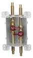 Sioux Chief 68712 ServiceBox Single-Valve Washing Machine Outlet Box, 3/4" MIP x 3/4" F1960 PEX
