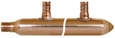 Sioux Chief 672X84 4-Port PEX Manifold, 3/4" PEX x Closed, No-Lead DZR Brass