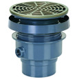 Sioux Chief 832-2PNR 2" PVC Round Finish Line Drain with Nickel Bronze Strainer