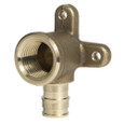 Sioux Chief 647WG2E3 No-Lead Brass 3-Ear Drop Ear Elbow, 1/2" FIP x 1/2" F1960 PEX