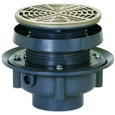 Sioux Chief 833-2PNR 2" PVC Round Drain Finish Line Kit, Nickel Bronze Strainer