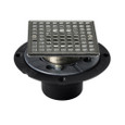 Sioux Chief 821-2A-3 Membrane-Compatible ABS Shower Pan Drain, Selectable Strainer Finish