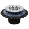 Sioux Chief 821-2A-3 Membrane-Compatible ABS Shower Pan Drain, Selectable Strainer Finish