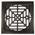 Sioux Chief 821-2S Cast Brass Strainer & Ring, 4.5" Square