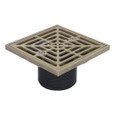 Sioux Chief 842-2LN Adjustable ABS Floor Drain, 2" with Nickel-Bronze Strainer