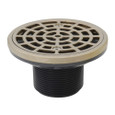 Sioux Chief 842-2LN Adjustable ABS Floor Drain, 2" with Nickel-Bronze Strainer