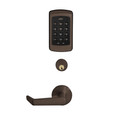 Accentra AUR-NTM618-NR Grade 1 nexTouch Generation 3 Mortise Lock with Pushbutton Keypad, Deadbolt With Cylinder Override - Conventional Cylinder, PARA Keyway, Augusta Lever, R Rose