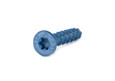 Tapcon Flat Head Concrete Screw, Blue Climaseal Coating, Box of 100