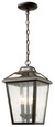 Z-Lite Bayland 3 Light Outdoor Chain Mount Ceiling Fixture