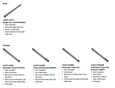 LCN 1460T arm and track options diagram: single arm (STDTRKARM), standard track (STDTRK), track with bumper (BUMP), hold-open track (H), and hold-open track with bumper (HBMP) part numbers and features