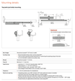 LCN 1460T top jamb pull-side mounting detail drawing with dimensions, head frame clearance, reveal, top rail, and maximum opening specifications