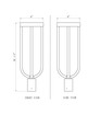 5005PHB-BK-LED Line Drawing