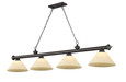 Z-Lite Cordon 4 Light Billiard