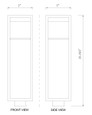 585PHBS-BK-LED Line Drawing
