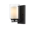 Z-Lite 426-1S-MB Willow Single Light Wall Sconce