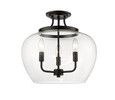 Z-Lite 473SF-MB Joliet 3-Light Semi Flush Mount