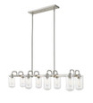 Z-Lite 471-8L-BN Delaney 8-Light Linear Chandelier