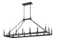 Z-Lite 482-16L-MB Barclay 16-Light Linear Chandelier