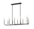 Z-Lite 479-10L-MB-BN Haylie 10-Light Linear Chandelier