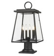 Z-Lite 521PHBR-533PM-BK Broughton 4-Light Outdoor Pier Mounted Fixture Z-Lite 521PHBR-533PM-BK Broughton 4-Light Outdoor Pier Mounted Fixture