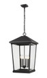 Z-Lite 568CHXXL-BK Beacon 4-Light Outdoor Chain Mount Ceiling Fixture