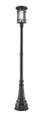 Z-Lite 570PHXL-564P-BK Jordan Single Light Outdoor Post Mounted Fixture