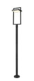 Z-Lite 566PHXLR-567P-BK-LED Luttrel Single Light Outdoor Post Mounted Fixture