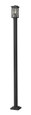 Z-Lite 583PHMS-536P-BK Brookside Single Light Outdoor Post Mounted Fixture