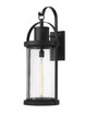 Z-Lite 569XL-BK Roundhouse Single Light Outdoor Wall Light