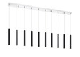 Z-Lite 917MP12-MB-LED-10LCH Forest 10-Light Linear Chandelier