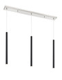 Z-Lite 917MP24-MB-LED-3LBN Forest 3-Light Linear Chandelier