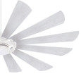 Minka-Aire F870L Windmolen - 65" with LED Light Kit - 12 Blade Outdoor LED Energy Star Ceiling Fan with Remote Included