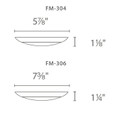 WAC Lighting WAC-FM-306-930-WT Disc LED Energy Star Flush Mount & Retrofit Kit